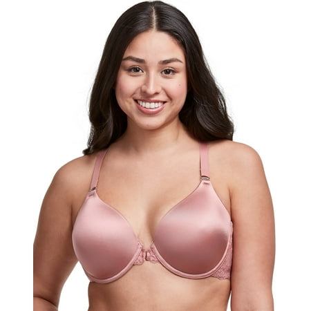 

Maidenform Womens Pure Genius T-Back Bra with Lace 34C Misted Rose