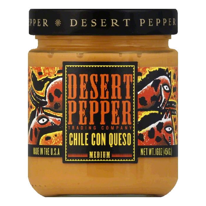 Desert Pepper Chili Con Queso Medium, 16 FO (Pack of 6)