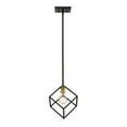 thumbnail image 4 of 1 Light Pendant-Matte Black/Brushed Nickel Finish Z-Lite 478P11-Mb-Bn, 4 of 4