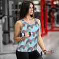 thumbnail image 6 of Picia colorful rainbow Pattern Women's Workout Tank Top,Breathable Activewear,Slim Fit Athletic Top,Versatile Workout Moisture-wicking top-Medium, 6 of 7