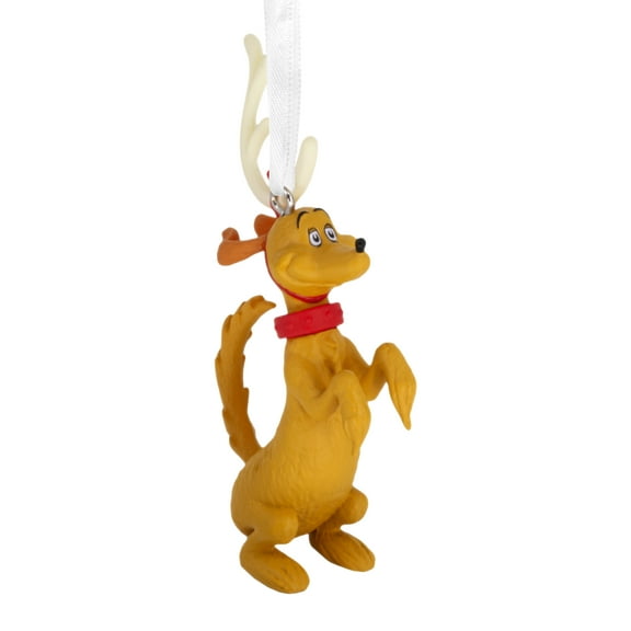 Hallmark Christmas Ornament (Dr. Seuss's How The Grinch Stole Christmas! Max in Antlers), 1 Count
