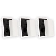 Theater Solutions TS80W In Wall 8" Speakers Surround Sound Home Theater 3 Speaker Set
