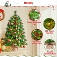 thumbnail image 4 of Yaheetech 3ft Pre-Lit Tabletop Christmas Trees with Pinecones, Set of 2, Green, 4 of 6