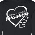 thumbnail image 4 of Inktastic Blessed to Be Called Grammy Cute Heart Design Long Sleeve T-Shirt, 4 of 5