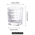 thumbnail image 5 of BCnmviku 2 Pack Espresso Shot Glasses Measuring Cup Liquid Heavy Glass for Baristas 2oz for Single Shot of Ristrettos, 5 of 10