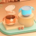 thumbnail image 2 of ACDANC Baby Soup Bowl 3 in 1 Buckle Straw Dust-proof Lid Suction Cup Ergonomic Handle Dinnerware Anti-overturn Toddlers Complementary Food Snack Bowl Kitchen Supplies, 2 of 4