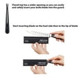 thumbnail image 2 of Ergo Chef 5pc Universal Knife Edge Guard Set Multi-sized For Assorted Size knives (Black), 2 of 5