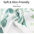 thumbnail image 2 of Stall Shower Curtain 36Wx72H Inch, Small Half Narrow Eucalyptus Leaves Fabric Shower Curtain, Spring Sage Green Plant Leaf Botanical Succulent Watercolor Shower Curtain for Bathroom Decor, 2 of 5