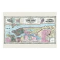 thumbnail image 7 of 1857 New York City and Vicinity Map Art - NYC Vintage Map Wall Art - Map of New York City, Brooklyn, Williamsburg, Jersey City, Philidelphia, Boston - NYC Decor, 7 of 7