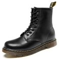 thumbnail image 2 of Botas Martin clásicas de cuero genuino para hombre, botines cortos de estilo británico a la moda, botas militares, botas para mujer, 2 of 5
