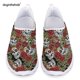 thumbnail image 1 of Doginthehole - Zapatos planos de malla para mujer, mocasines con estampado de calavera rosa, zapatillas ligeras góticas para correr para mujer, novedad, 1 of 5