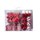 thumbnail image 5 of 38 adornos colgantes para árbol de Navidad, decoración navideña para Año Nuevo, fiestas y bodas. Rojo y blanco, 5 of 9