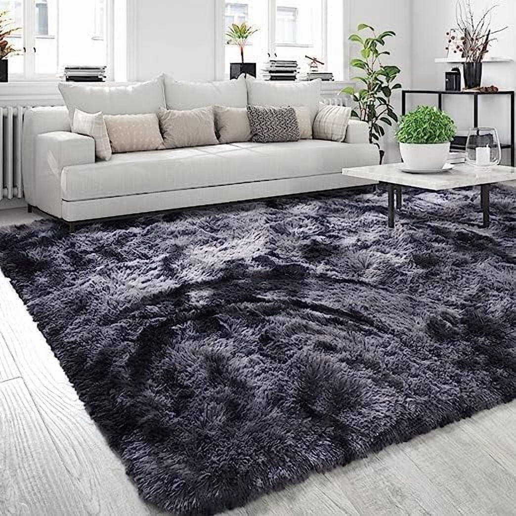 Smoth Rug Luxury Velvet Plush Rug 6.5x8.2 Feet, Cotton Soft Shag Carpet, Silk ...