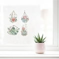 thumbnail image 6 of 4 Styles 6.3 Inch Desert Succulent Window Decals Static Plant Glass Sliding Door Sticker Clings Waterproof Vinyl Film Spring Bedroom Bathroom Decals for Prevent Birds Dogs Pets Strikes, 6 of 9