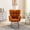 Caramel Rocking Chair, variant on Rocking Chair Nursery,Teddy Upholstered Glider Chair with Thick Cushion,Tufted Gliding Rocker Chair with Wood Leg,Cozy Rocking Armchair,Accent Rocking Chair for Living Room,Dark Gray