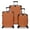 Orange, variant on Luggage 3-Pieces Set ABS Durable Suitcase Rose Gold 20"24"28"