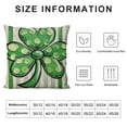 thumbnail image 5 of Nawypu  St Patricks Day Pillow Covers 18x18 Spring Farmhouse Decor Throw Pillow Covers Lucky Shamrock Decorations Throw Cushion Case for Home Decorations, 5 of 5