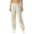 thumbnail image 3 of Seyurigaoka Women Drawstring Baggy Cargo Pants Low Waisted Loose Oversized Wide Leg Sweatpants Jogger Pants Trousers with Pocket, 3 of 9