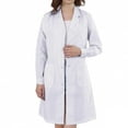 thumbnail image 2 of Garbnen Unisex Lab Coat for Women and Men Long Sleeve White Uniform Doctor Nurse Career Day Coat Unisex Adult Nurse Costume Lab Coat, 2 of 7