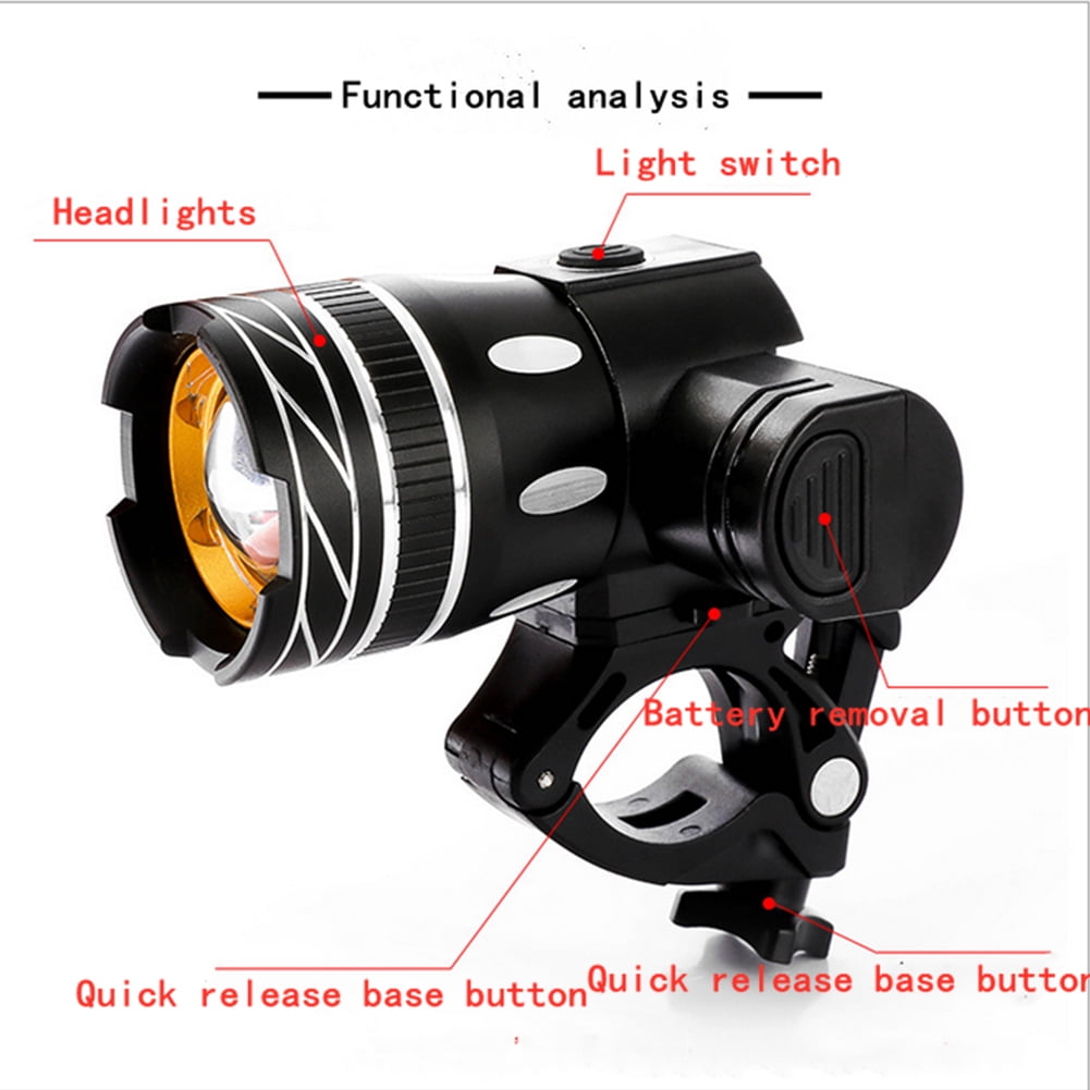 USB Rechargeable Bike Bicycle LED Headlight Front Light 15000LM XM-L T6 LED Lamp 