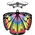 thumbnail image 1 of Capa de mariposa grande giratoria para danza del vientre, capa de mariposa, accesorios de baile, chal de mariposa para Halloween, 1 of 1