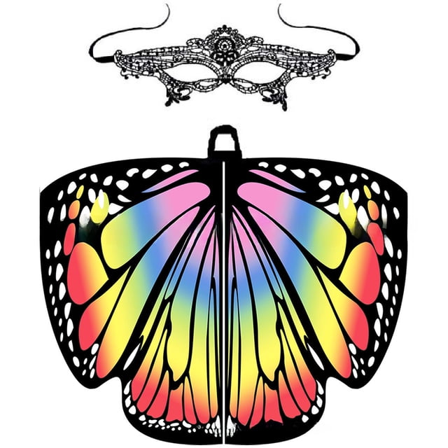 Capa de mariposa grande giratoria para danza del vientre, capa de mariposa, accesorios de baile, chal de mariposa para Halloween