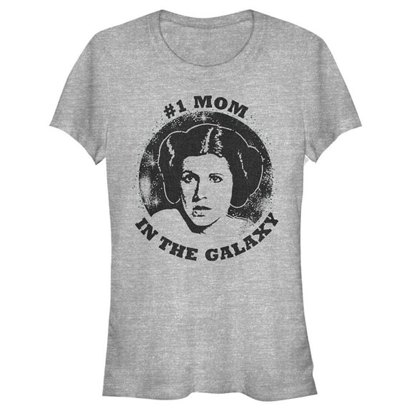 Junior's Star Wars: A New Hope Number One Galactic Mom  Graphic Tee Athletic Heather Small