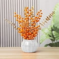 thumbnail image 4 of BinKFF Fall Flowers Decoration - Creative Pumpkin Shape Plastic Vase for Flower Dry Flower Hydroponic Planter Decorative Vase for Home Room Office Party Wedding-Orange, 4 of 6