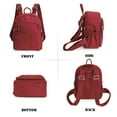 thumbnail image 2 of Deago Women Mini Backpack Purse Waterproof Nylon Fashion College Bag Casual Lightweight Travel Daypack (Red), 2 of 9