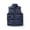 Blue, variant on Mens Windproof Sleeveless Vest, Slim Fit Solid Mens Sleeveless Jacket Stand Collar Workwear White 3XL