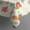 thumbnail image 5 of Autumn Fall Leaves Pattern Square Tablecloth,Waterproof Square Table Cover,Wipeable Spillproof Washable Table Cover for Home Kitchen Party Decor 42"X42"(107x107cm), 5 of 6
