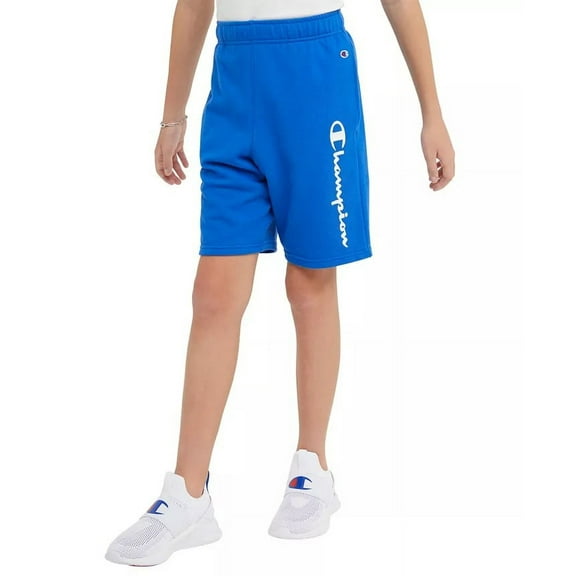 Champion BOZETTO BLUE Big Boys 8" Inseam Terry Shorts, US 7/8