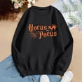 thumbnail image 6 of WEIWEN Halloween Sweatshirt for Women Hocus Pocus Shirts 2026 Trendy Long Sleeve Black Cat Sweaters Halloween Pullover Tops Womens Fall Fashion Clothing Black, XXL, 6 of 7