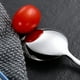 thumbnail image 3 of Juego de cubiertos con mango de color sólido, juego de cubiertos de acero inoxidable de 4 piezas, servicio de juego de utensilios de cocina para 1, 3 of 5