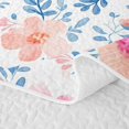 thumbnail image 5 of Erosebridal Watercolor Floral Quilt King for Girls, Leaf Branch Print King Coverlet Set, 3pcs, 5 of 7