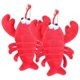 thumbnail image 1 of 2pcs Cartoon Plush Cray Key Chain Chic Phone Bag Pendant Car Key Hanging Ornament, 1 of 4