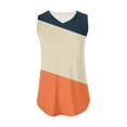 thumbnail image 5 of Wycnly Tank Top for Women Tank Top Breathable Comfy Loose Fit Workout Tank Tee Fashion Color Patchwork Sleeveless Shirts Girls Sleeveless Shirt, 5 of 5