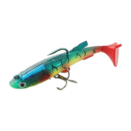 7.5Cm/13.5G Soft Bait Fishing Lures Sinking Swimbait Paddle Tail Jig Color A