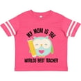thumbnail image 3 of Inktastic Teacher Mom School Owl Girls Toddler T-Shirt, 3 of 5