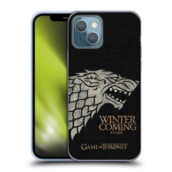 Head Case Designs Officially Licensed HBO Game of Thrones House Mottos Stark Soft Gel Case Compatible with Apple iPhone 13