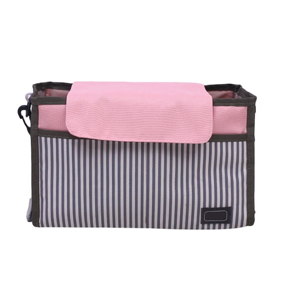 Soimiss 1Pack Waterproof Toddler Diaper Bag Pink pe Oxford Cloth for Parents Travel