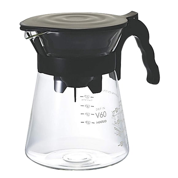 Hario V60 "Drip-In" Cafetera, 700 ml, Negro