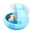 thumbnail image 3 of Minkissy Cat Cage Carrier 1Pack Rectangular Sky Blue Plastic with Air Circulation for Outdoor Trips, 3 of 8