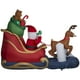 thumbnail image 3 of Papá Noel inflable en trineo con dibujos animados de gemas de 2,1 m con luces LED, 3 of 5