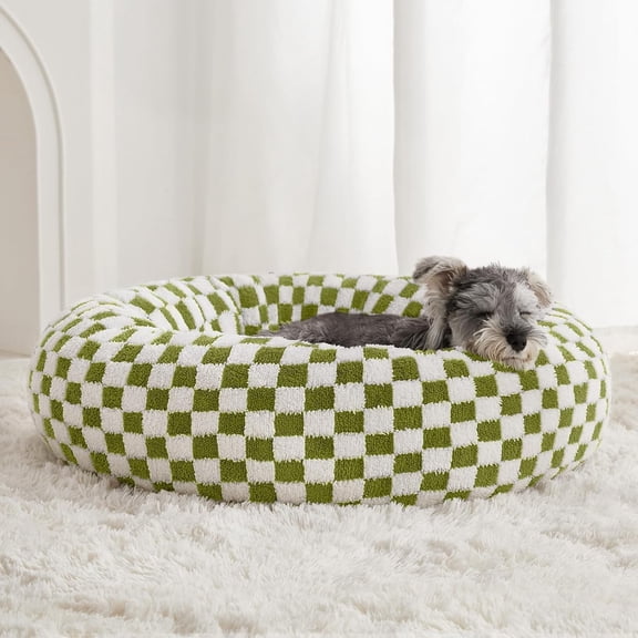 Orthopedic Dog Bed for Large Dogs with Removable Washable Cover Size 27"L x 27"W x 10"Th Green