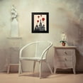 thumbnail image 4 of Fab Funky 15x18 Black Modern Framed Museum Art Print Titled - St Basils Cathedral and Red Hot Air Balloons, 4 of 5
