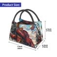 thumbnail image 2 of Lukts Beau Train Rouge Motif Montgolfière Petit Sac à Lunch pour Hommes Femmes Boîte à Lunch Isolée Mini Boîte à Lunch Sac Isotherme Portable, Sac à Collation Réutilisable, 2 of 6