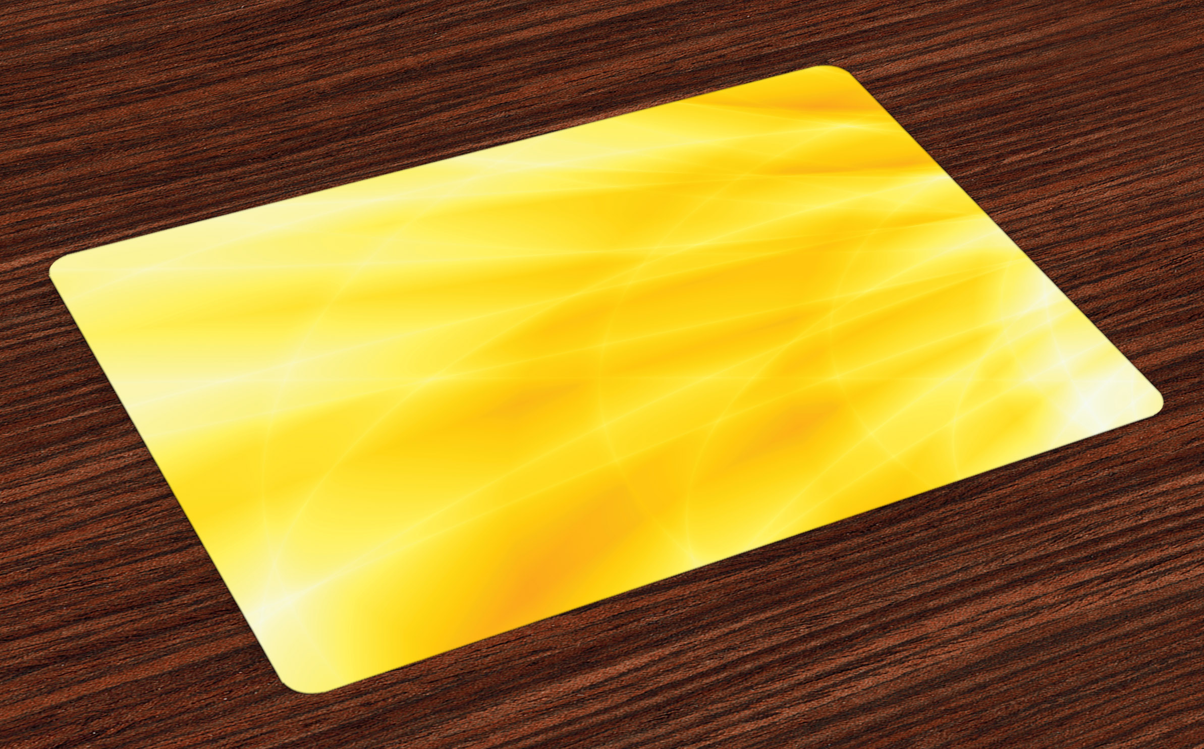 Yellow Placemats Set of 4 Abstract Vibrant Summer Sun Inspired with