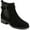Black Suede, variant on Easy Spirit Womens Rae X Martha Stewart  Embossed Round Toe Chelsea Zippere