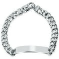 thumbnail image 3 of Pompeii Men's Cuffed Link 14k Gold (86gram) or Platinum (138gram) 10-13mm Bracelet 8.5", 3 of 3